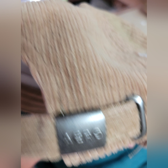 Aero women one size corduroy logo hat tan color - Picture 3 of 8